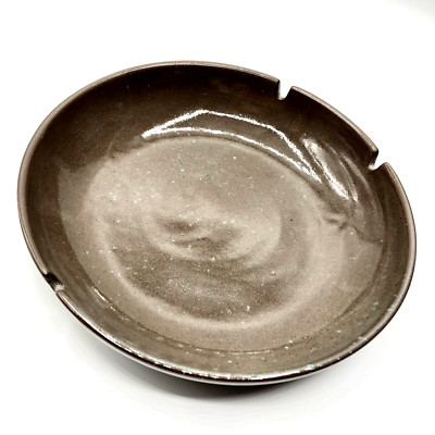 Vintage 8'' MCM Gordon & Jane MARTZ Marshall Studios POTTERY BOWL Brown ASHTRAY