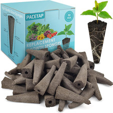 Grow Sponges 50-Pack for Aerogarden, Replacement Root Growth Sponges Seed Pods, 14.68 per gallon