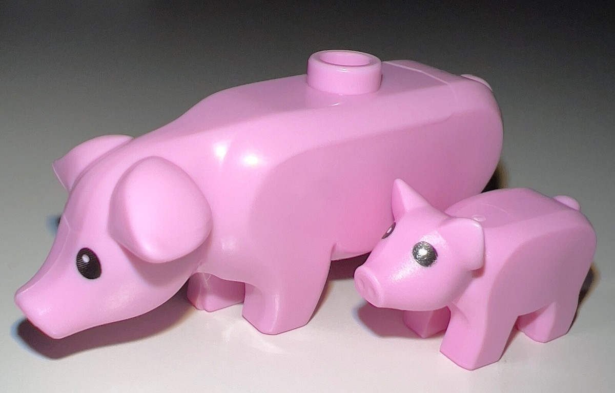 NEW - Pig Piglet Bright Pink Lego Animal Your Choice | eBay