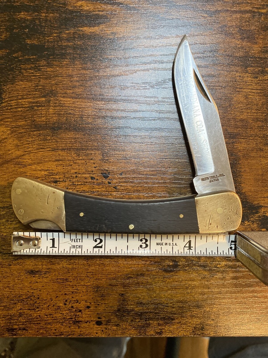 Klein Single Blade Folding Hunter Knife-adv. 1986 Indiana Coal