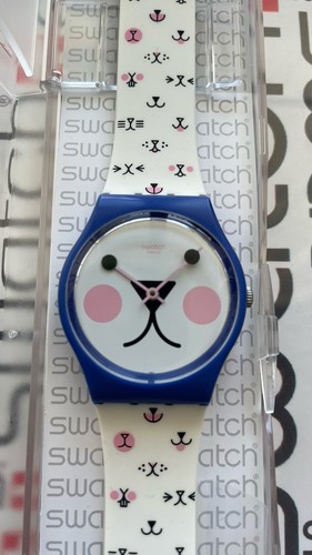 Swatch Cattitude GN241 Standard Gents 34 mm boîte silicone - Photo 2/6