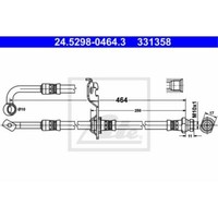 ATE Bremsschlauch Bremsleitung Hinten Links FüR KIA Picanto 24.5298-0464.3