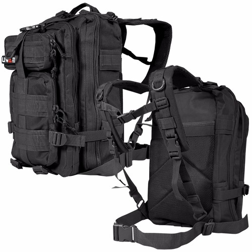 LIVABIT Outdoor Military Tactical Backpack Rucksack Hiking Camp Travel Bag Pack - Picture 6 of 17