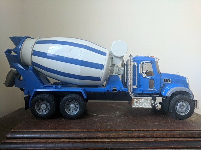 bruder mack cement mixer