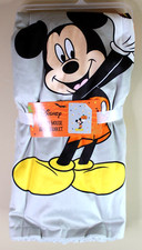 Disney Halloween Mickey Mouse Pumpkin Baby Blanket 30x40, NEW
