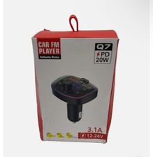Bluetooth Transmitter - Car FM Player Q7 - PD 20W - 48 new units available 