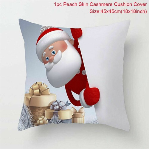 18x18" Christmas Sofa Pillow Case 3D Snowman Cushion Cover Decoration Cover gift - Picture 13 of 26