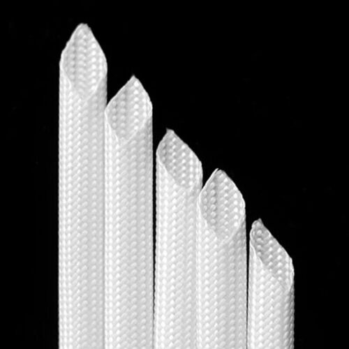 Φ1mm~Φ50mm White Fibreglass Cable Sleeve, Cord Wrap Wire Protector Tubing 600°C - Picture 3 of 5