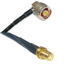 LMR240 N MALE ANGLE to SMA FEMALE Coax RF Cable USA-Ship Lot
