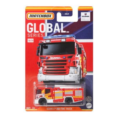 Matchbox 2021 Global Series 14/14 Scania P 360 Fire Truck HCL58 (MB1086)