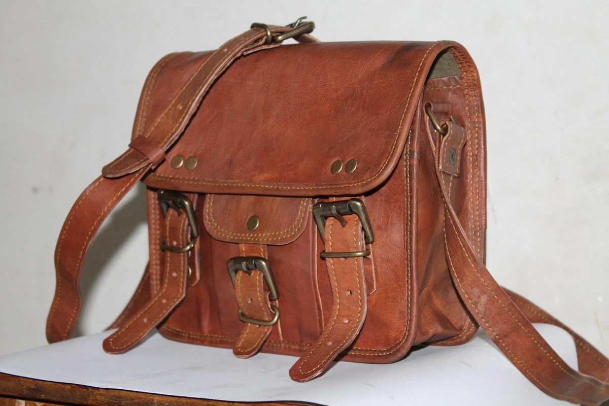 Men s Leather Bags Vintage Handmade Satchel Messenger Man Carryon