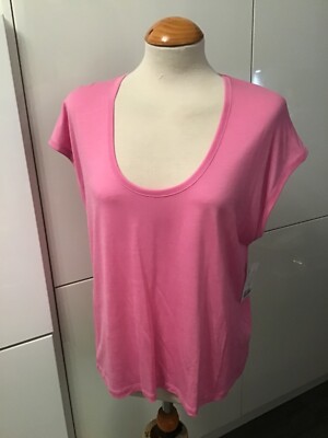 Massimo Dutti GRÖSSE SMALL ROSA ACTIVE-WEAR ÄRMELLOSES SPORTTOP GRUBE zu Grube 20 Zoll