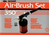 Badger Airbrushpistole 350-1H Spray Gun Im Karton Airbrush Pistole Airbrush-City