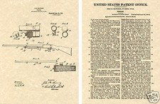 REMINGTON MODEL 17 PUMP SHOTGUN - US PATENT Art Print READY TO FRAME!! Browning