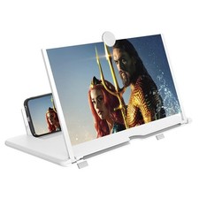 14in 3D HD Phone Screen Magnifier, Foldable Stand for Movies, Gaming, All Smartp