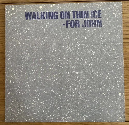 Yoko Ono Walking On Thin Ice 12" promo vinyl  &  lyric sheet  Beatles Lennon
