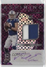 2020 Panini Spectra Aspiring Neon Purple Prizm /30 Jacob Eason #3 Patch Auto 9l4