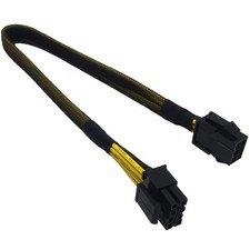 COMeap 6 Pin to 8 Pin CPU Power Adapter, 6 Pin Female to CPU 8 pin 4 4 Detac...
