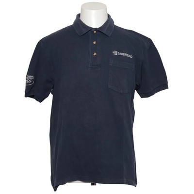 Hanes, Poloshirt, Größe: L, Top Polo, Blau, Baumwolle, Einfarbig, Herren #46O
