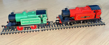 HORNBY LOCO'S R863 RED QUEEN MARY & R856 GREEN INDUSTRIAL TANK BOTH 0-4-0T