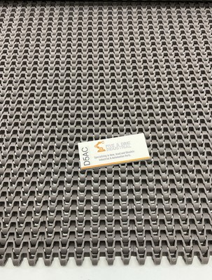 Rexnord HP7526-306mm (124 Inch) Side-Flexing Flush Grid TableTop Chain 5 ft.