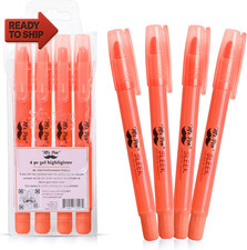 No Bleed Gel Highlighter, Bible Highlighters, Pink, Pack of 4