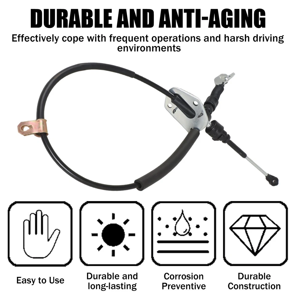 Cable de control de cambio de marchas para Mitsubishi Montero 2000-2006 3,8 L MR581204 EE. UU. Foto 3 de 4