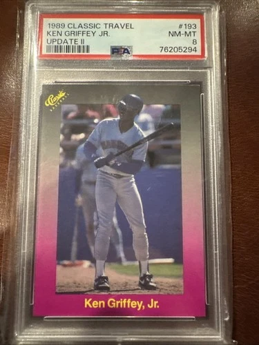 1989 Classic travel Ken Griffey jr Updates Graded Nm-mt 8 PSA