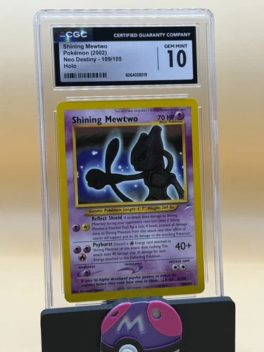 Shining Mewtwo Neo Destiny Holo 109/105 CGC 10