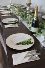 Pocket Luxury Linen Feel Folded Paper Napkin pk6 Wedding Birthday Party Table