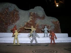 Vintage MARX 54MM COWBOYS ALL SIX FOOT POSES 1960'S PLAYSET BANDIT SHERIFF #4