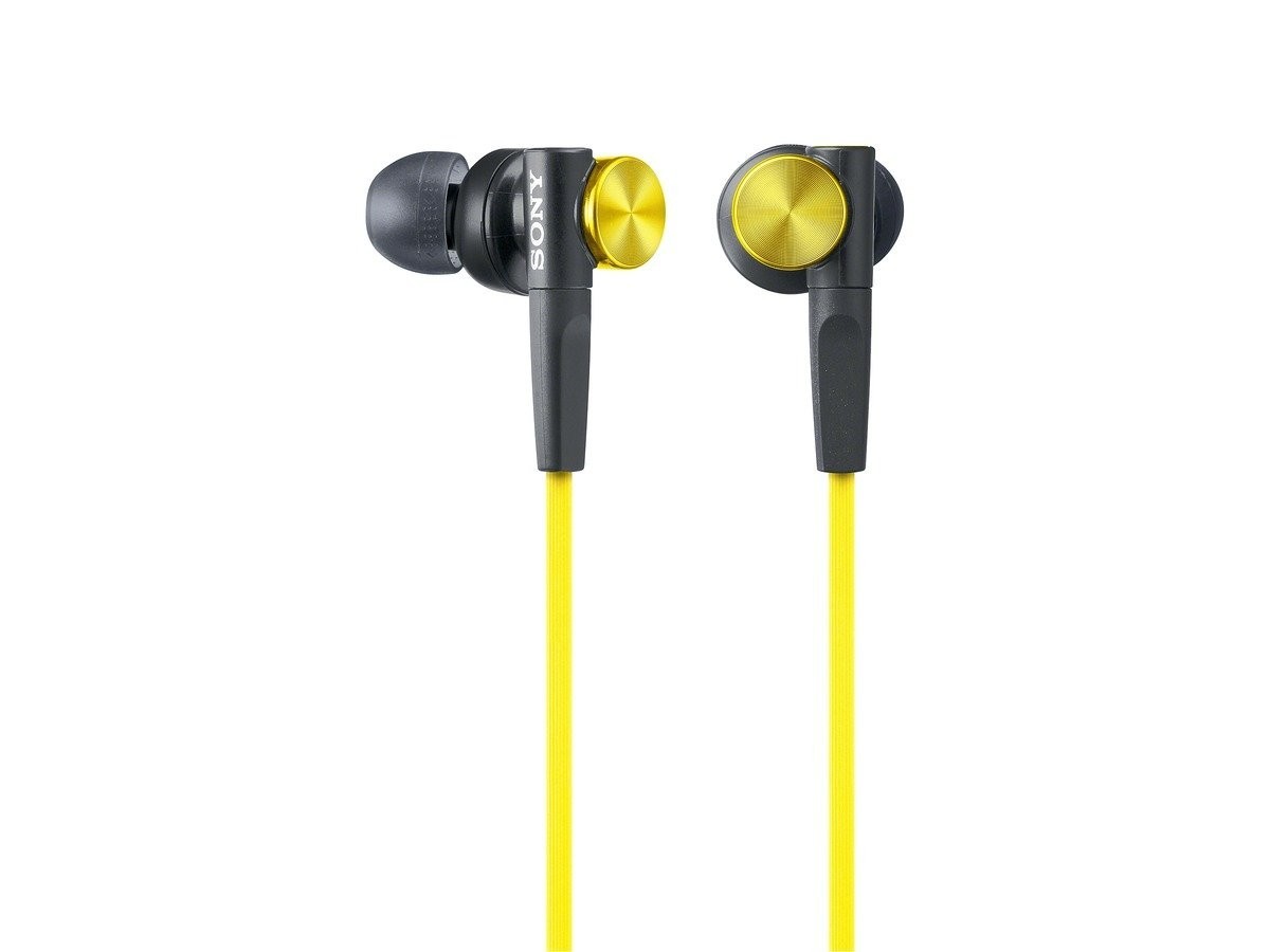 Sony MDR-XB50 In-Ear Earphones Yellow, Noise-Isolating, New