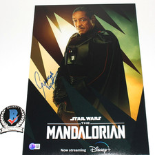 GIANCARLO ESPOSITO SIGNED 'THE MADALORIAN' 12x18 POSTER STAR WARS BECKETT COA