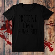 Funny Easy Lazy Halloween Bumblebee Horror, Scary Midweight Tee