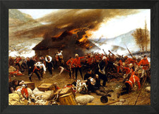 Defence of Rorkes Drift Framed Wall Art Poster Canvas Print Picture