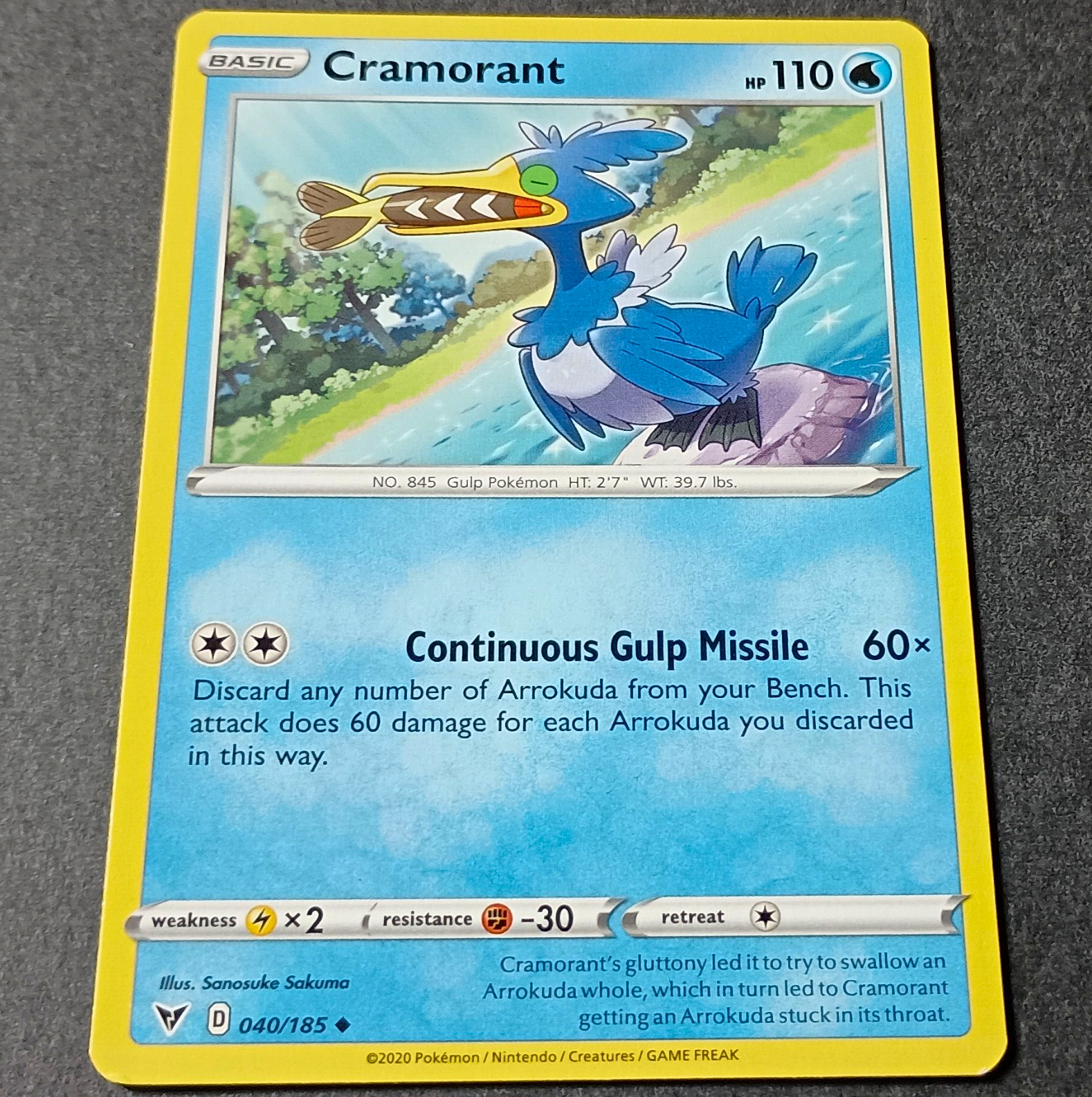 Cramorant 040/185 Vivid Voltage 2020 English Uncommon Regular Basic HP 110