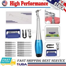 Universal Dental Implant Kit Torque Wrench Contra Angle & 16pcs Drivers blue