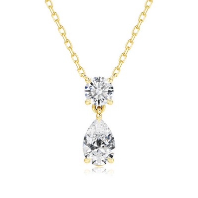 Laborgefertigter Diamant-Testpass 4,0 kt Birnen- & Rundschliff VVS1/D/Top