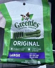 GREENIES Original Dog Dental Treats for Large Dogs 50-100 lbs