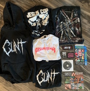 Green Jelly / Jesus Cop [large] SET SALE clearance SHIRT DVD PATCH PKG G