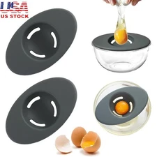 Silicone Egg Yolk Separator Easy Clean Food Grade Kitchen Tool Baking Cooking US