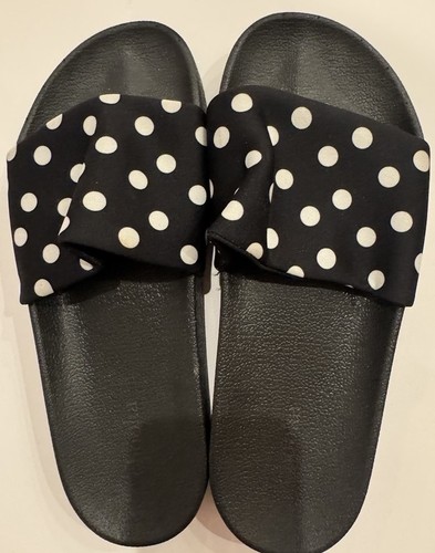 Chooka PRIDE SLIDE LEICHTE BEQUEME DAMEN-SANDALEN Gr. 10 SCHWARZ GEPUNKTET 117181B - Bild 5 von 6