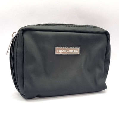   Temple Spa kleine schwarze Kosmetik Kulturbeutel, Fitnessstudio Reise Make-up Urlaub neu