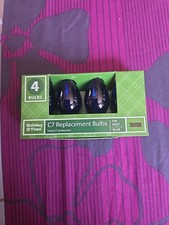 Holiday Time C7 Indoor/Outdoor Replacement Bulbs Candelabra Base Set 4 Blue