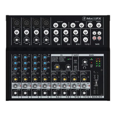 Mackie Mix12FX 12-Kanal Kompakt Analog Mischpult mit Effekten