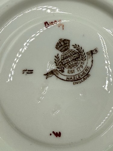 Set tazze da tè e piattini vintage Mintons Hazelmere made in England floreale - Foto 6 di 7