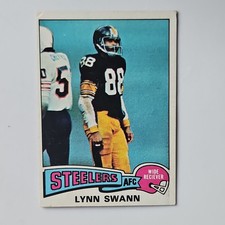 Topps 1975 Lynn Swann #282 Rookie Pittsburgh Steelers Football Trading Card. rookie card picture