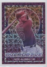 2021 Panini Chronicles Overdrive Purple Velocity Prizm Pete Alonso #22 0c6
