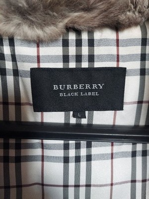 BURBERRY BLACK LABEL Down Jacket white size L horse logo Men's