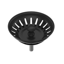 Kitchen Sink Basket Strainer for Standard Drains 3-1/2 Inch Stainless Steel...